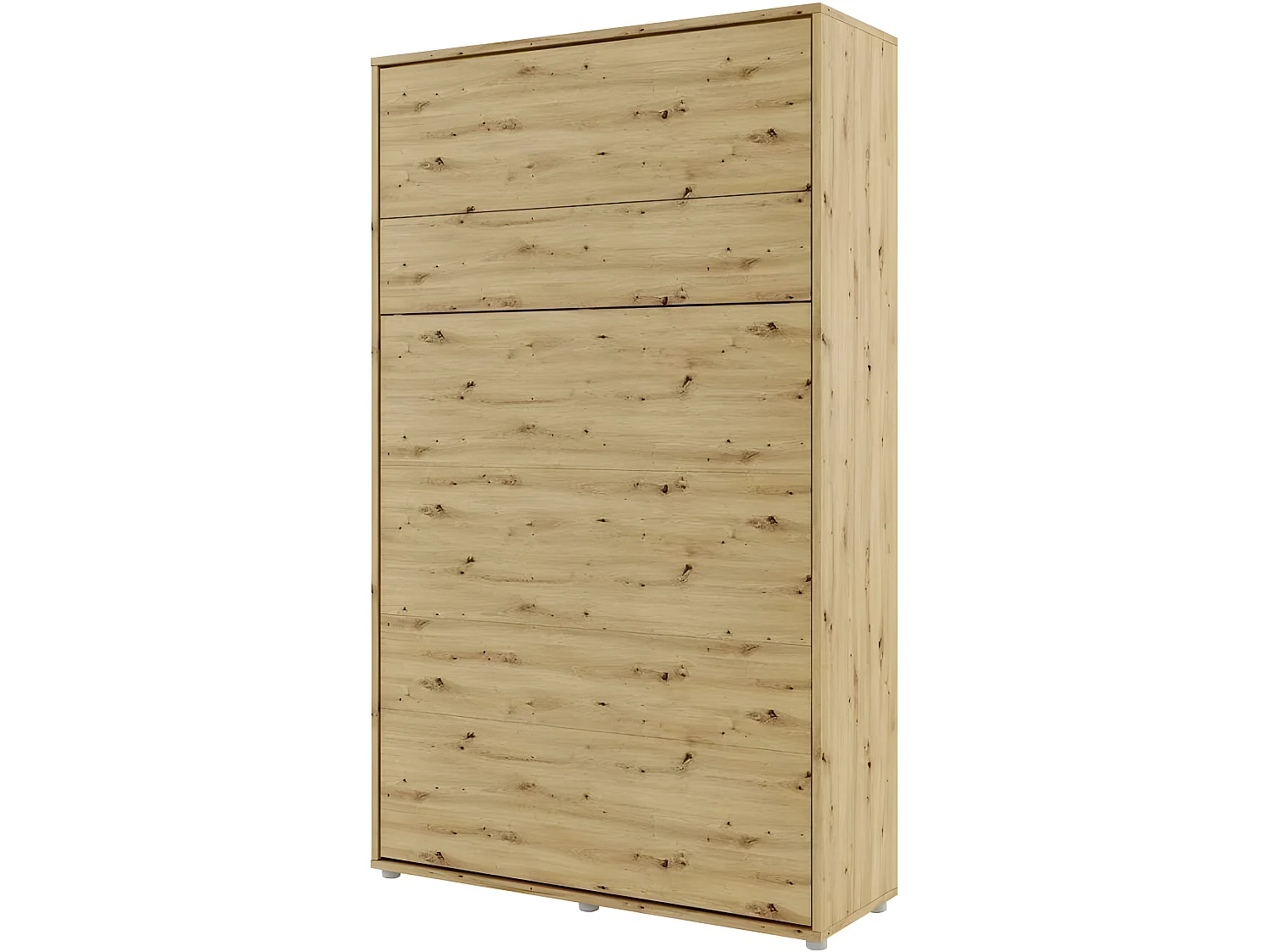 Lenart Armoire Lit escamotable Vertical 120x200 cm Chêne artisan Lit Rabattable Lit Mural"Consus"