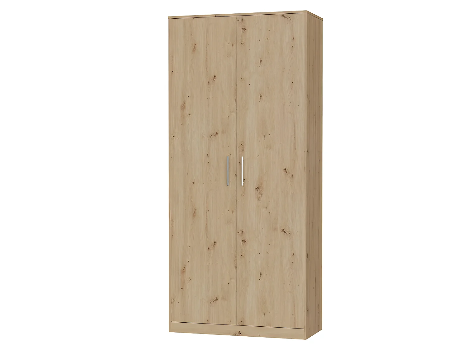 Lit escamotable +2 Placards Vertical 90x200+(80x2)cm Lit Rabattable Lit Mural Standard Chêne Sauvage/Chêne Sauvage