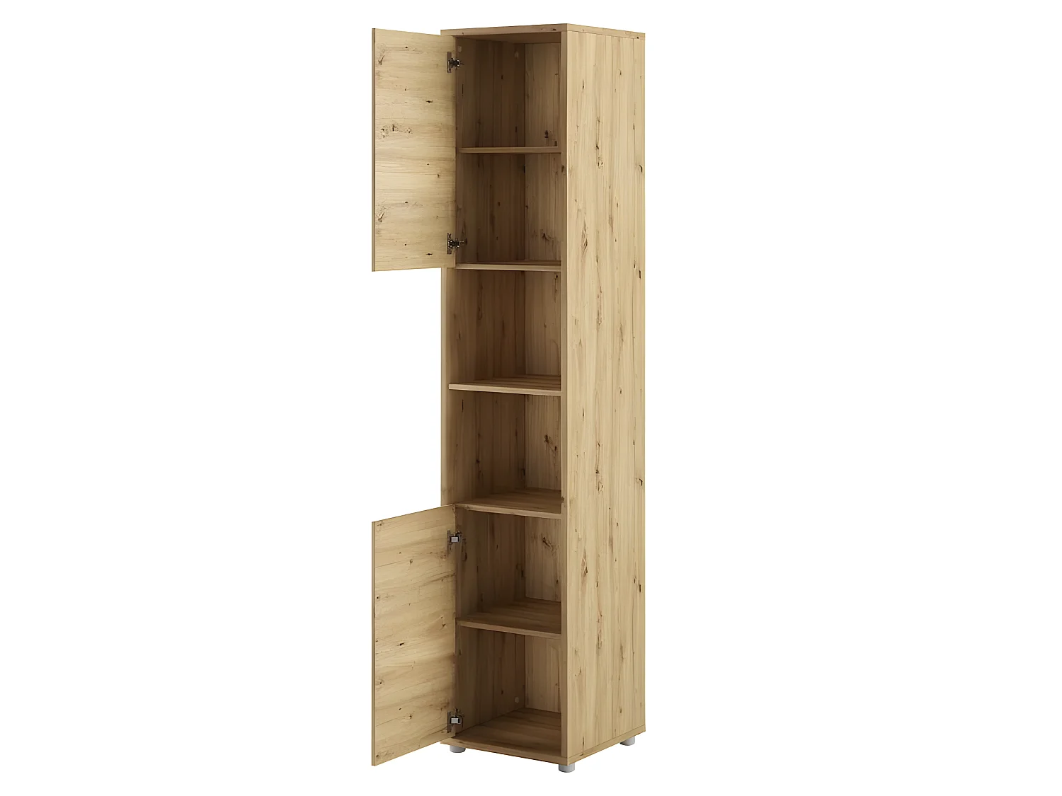 Lenart Armoire Lit escamotable +2 Placards Vertical 140x200 cm Chêne artisan Lit Rabattable Lit Mural"Consus"