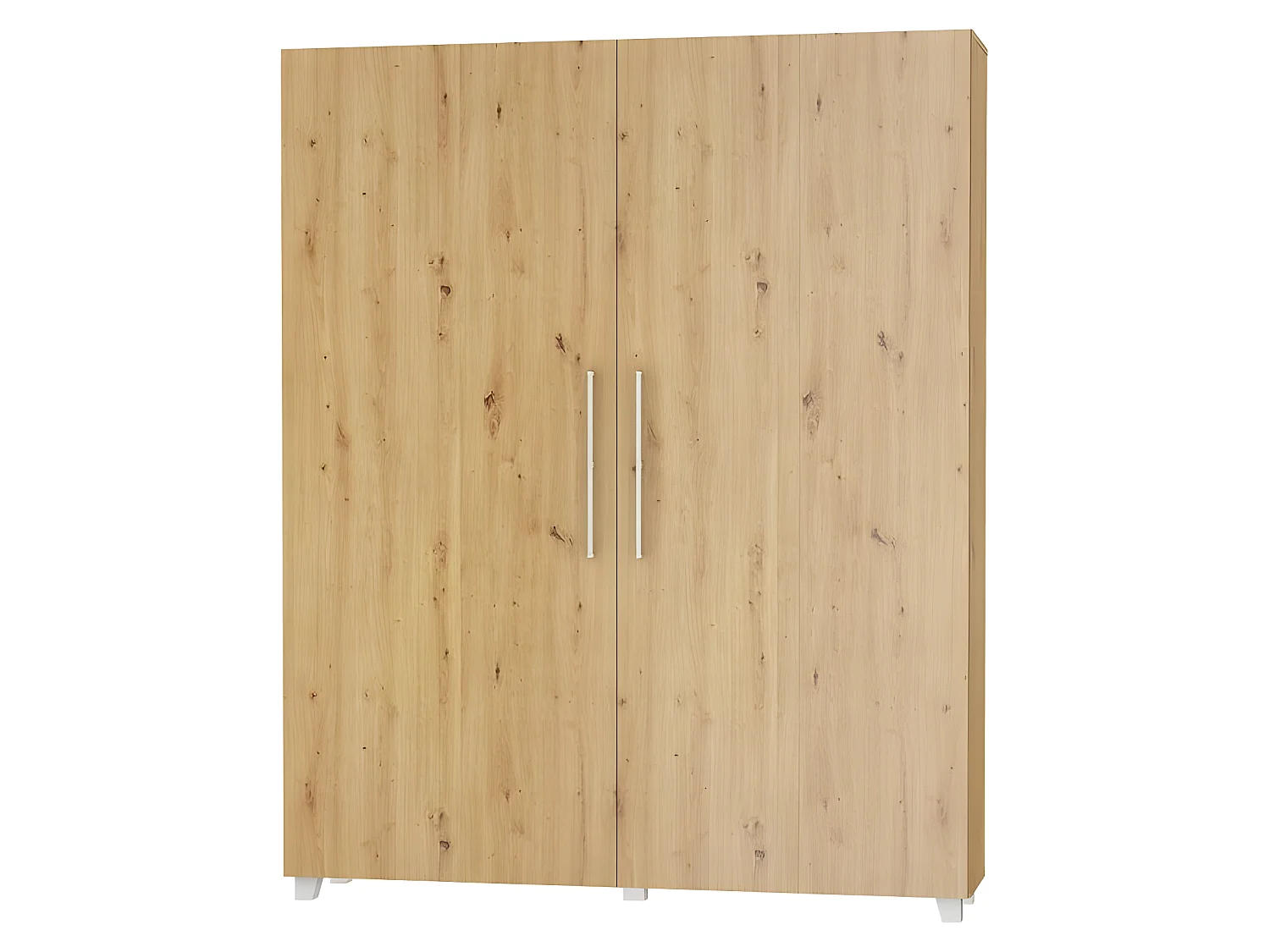 Armoire Lit escamotable Vertical 160x200 cm Chêne Artisan avec porte Lit Rabattable Lit Mural Todor