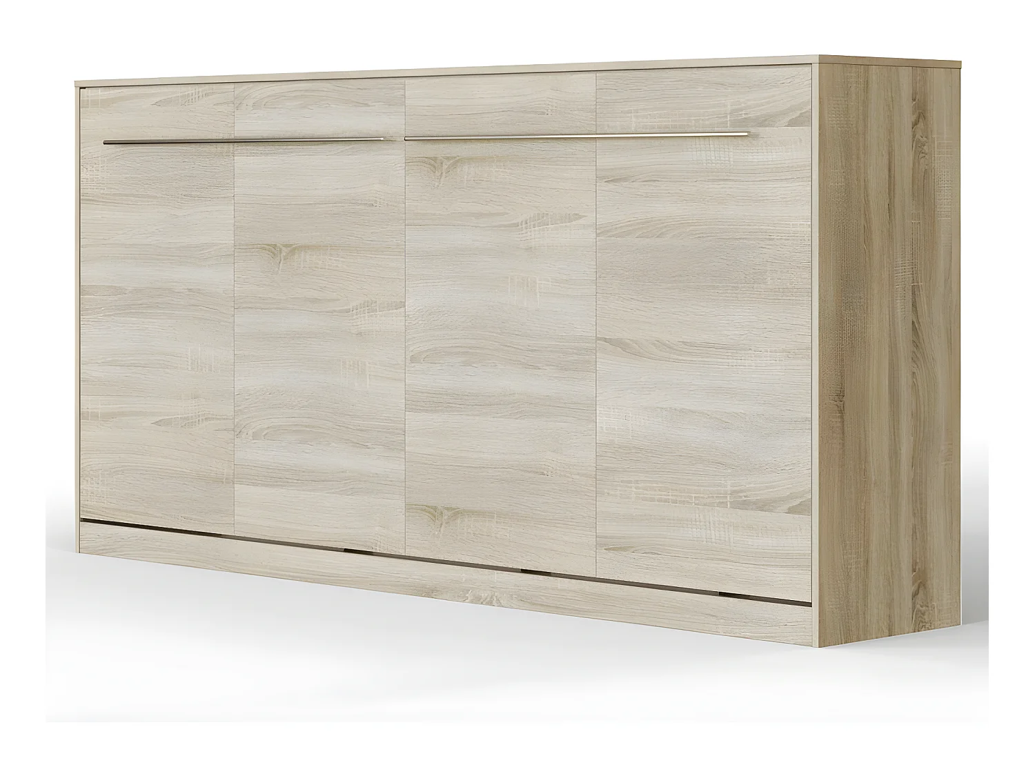 Armoire Lit escamotable 90x200cm Supérieur Horizontal Lit Rabattable Lit Mural Chêne Sonoma//Chêne Sonoma