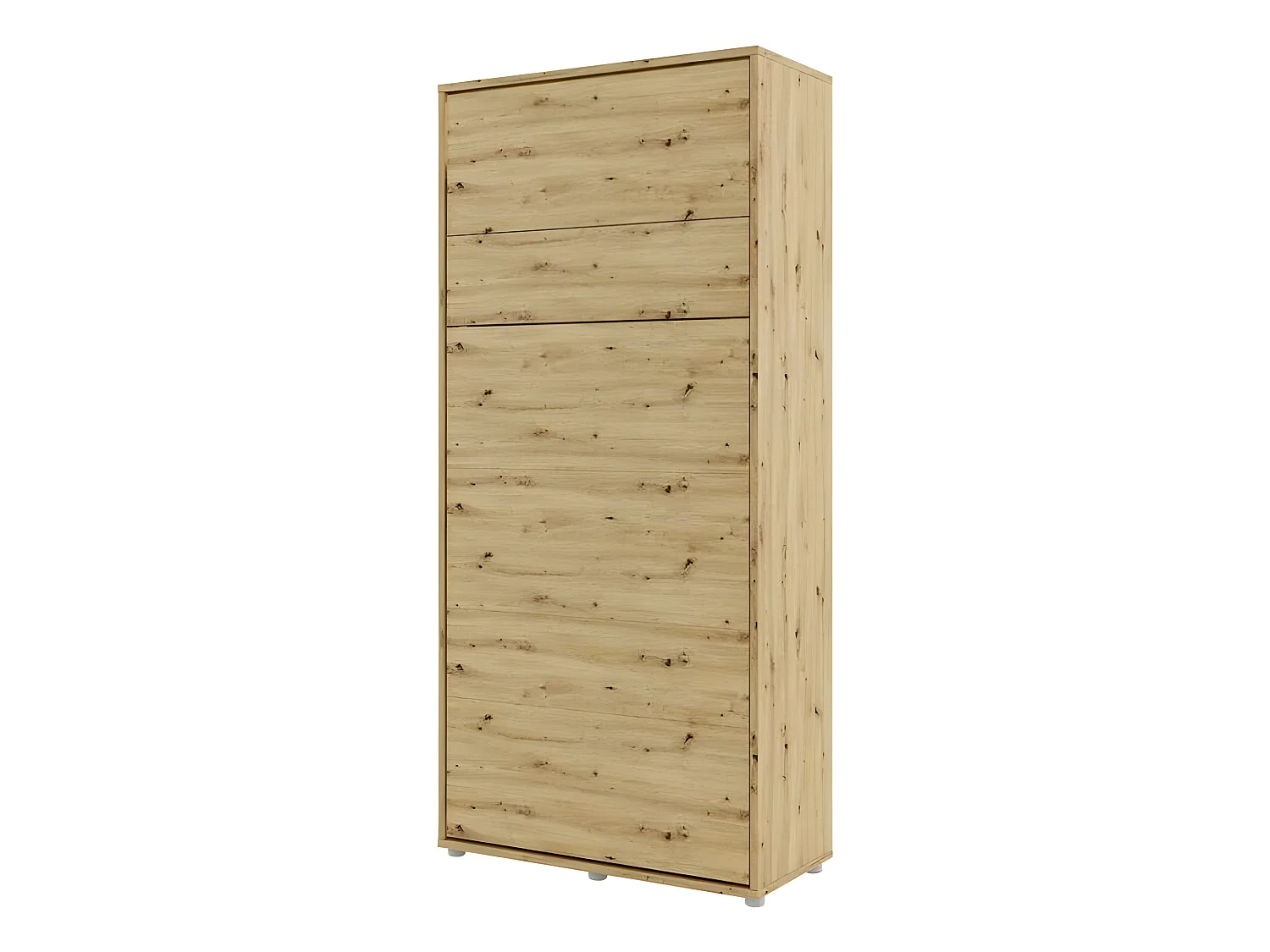 Lenart Armoire Lit escamotable Vertical 90x200 cm Chêne artisan Lit Rabattable Lit Mural"Consus"