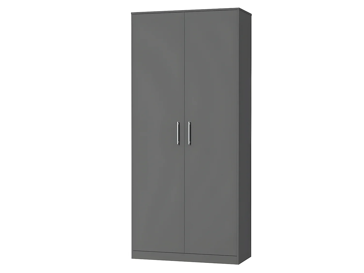 Lit escamotable +2 Placards Vertical 120x200+(100x2)cm Lit Rabattable Lit Mural Standard Anthracite/Anthracite