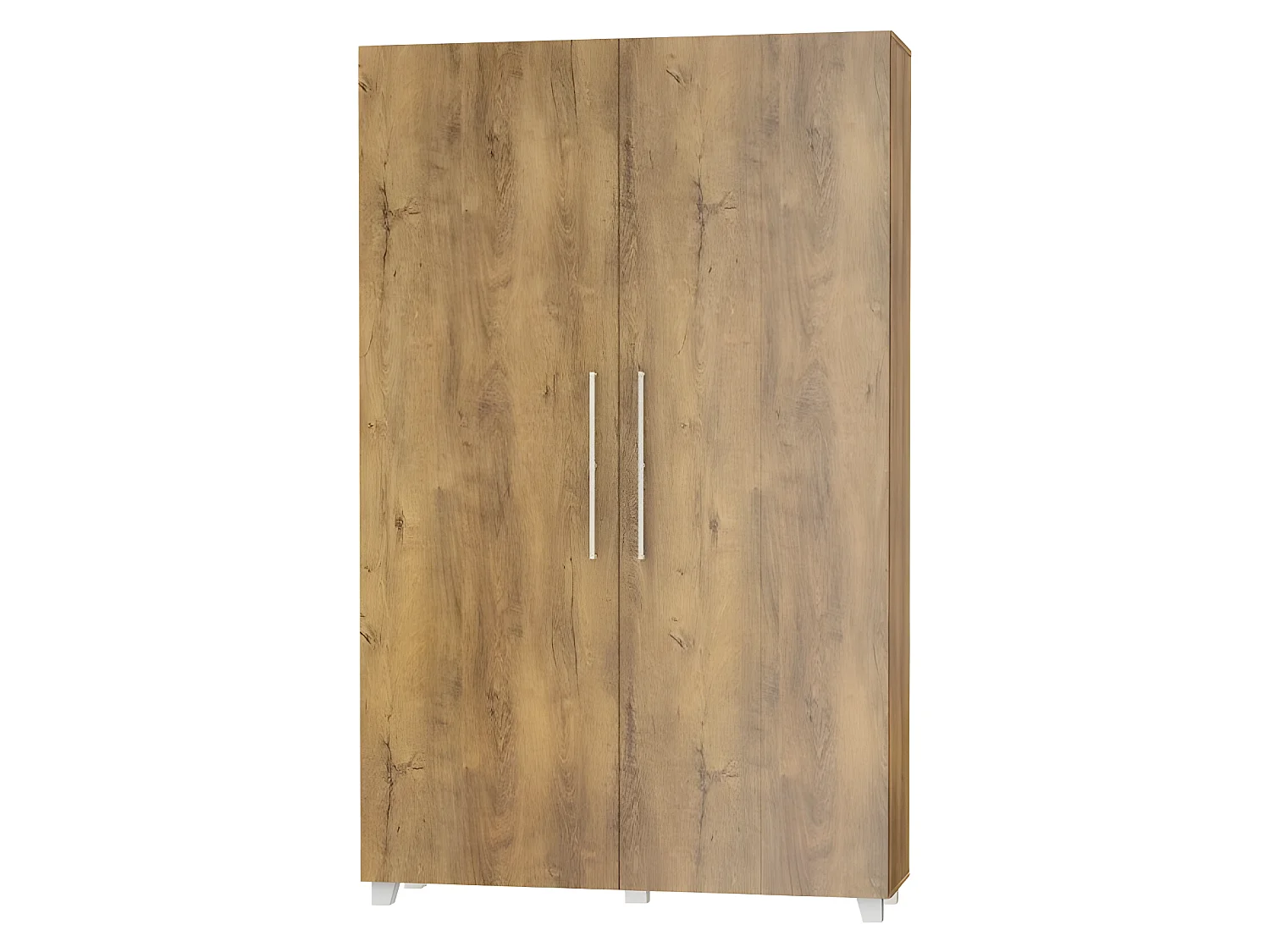 Armoire Lit escamotable Vertical 120x200 cm Chêne foncé avec porte Lit Rabattable Lit Mural Todor