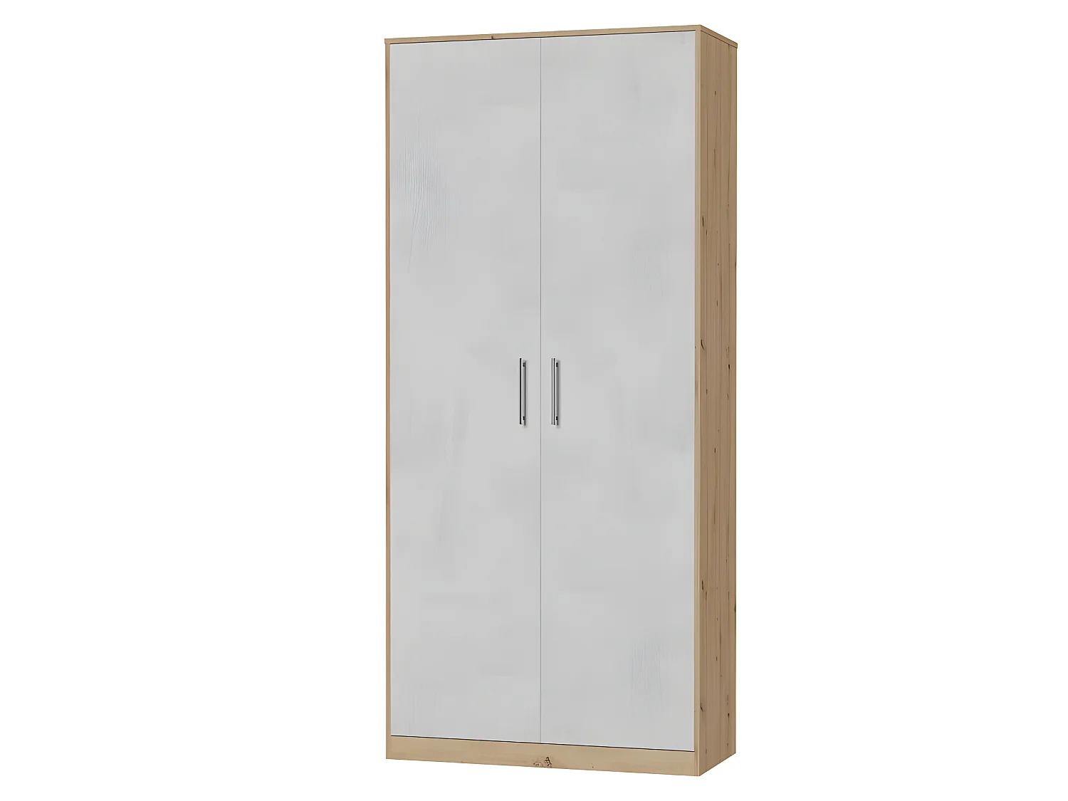 Lit escamotable +2 Placards Vertical 140x200+(100x2)cm Lit Rabattable Lit Mural Standard Chêne Sauvage/Béton