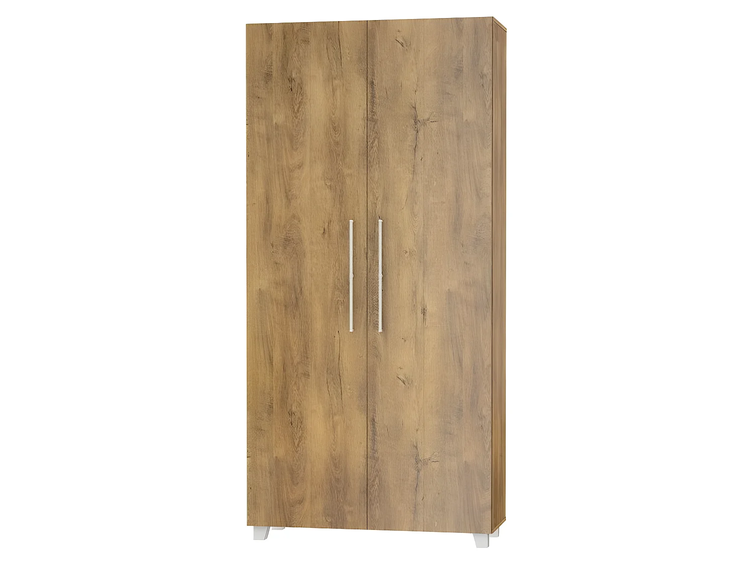 Armoire Lit escamotable Vertical 90x200 cm Chêne foncé avec porte Lit Rabattable Lit Mural Todor