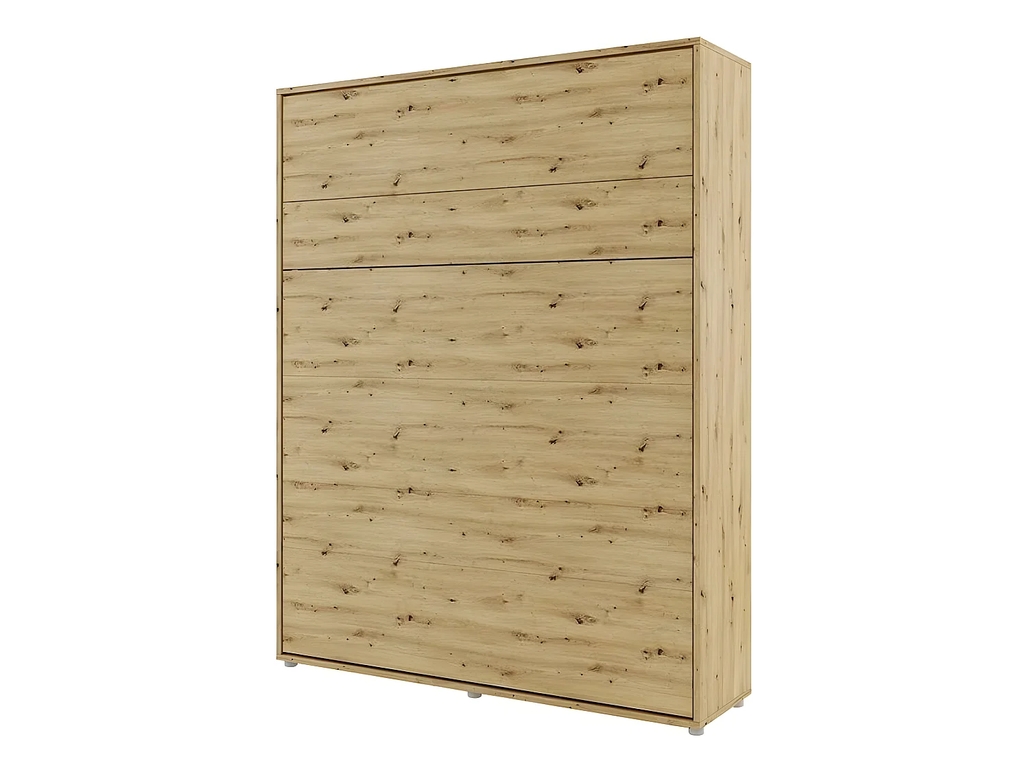 Lenart Armoire Lit escamotable Vertical 160x200 cm Chêne artisan Lit Rabattable Lit Mural"Consus"