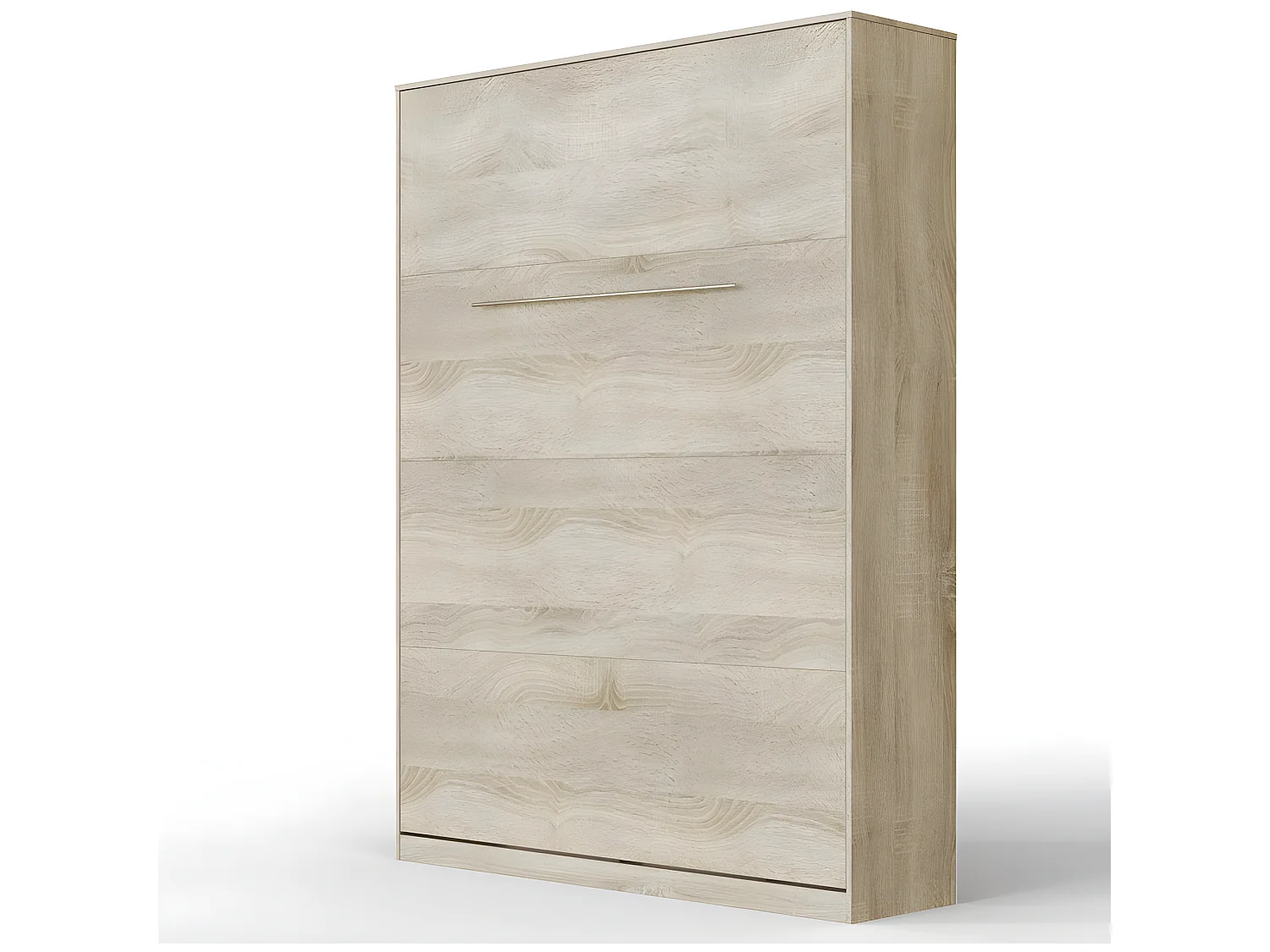 Lit escamotable +2 Placards Vertical 140x200+(50x2)cm Lit Rabattable Lit Mural Standard Chêne Sonoma /Chêne Sonoma