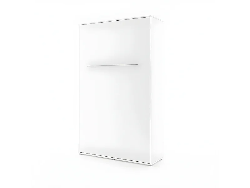 Lenart Armoire Lit escamotable Vertical 140x200 cm Blanc mat Lit Rabattable Lit Mural Consus pro