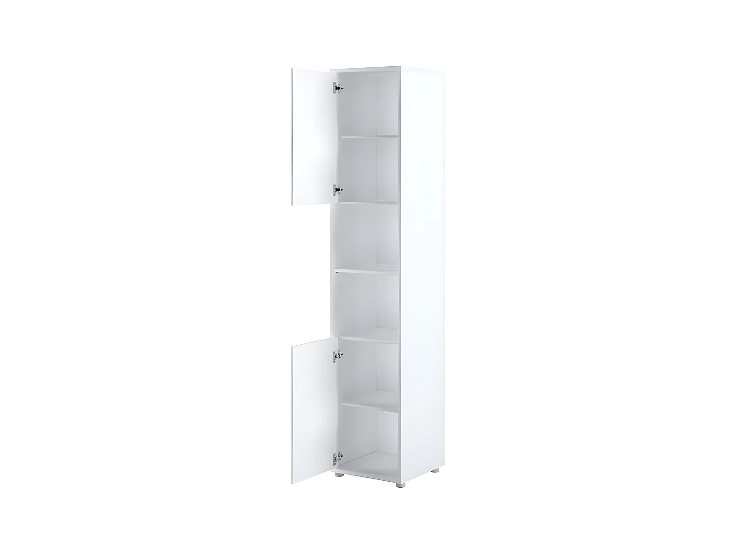 Lenart Armoire Lit escamotable +2 Placards Vertical 180x200 cm blanc brillant tiroir Lit Rabattable Lit Mural"Consus"