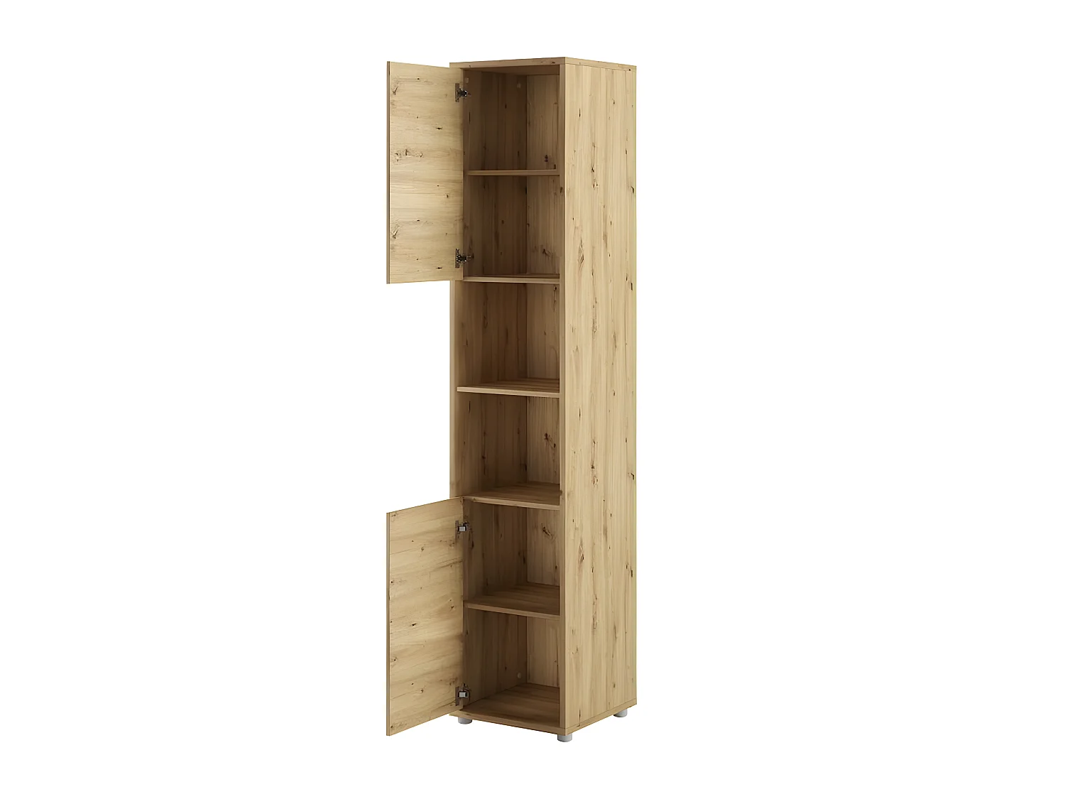 Lenart Armoire Lit escamotable +2 Placards Vertical 90x200 cm Chêne artisan Lit Rabattable Lit Mural"Consus"