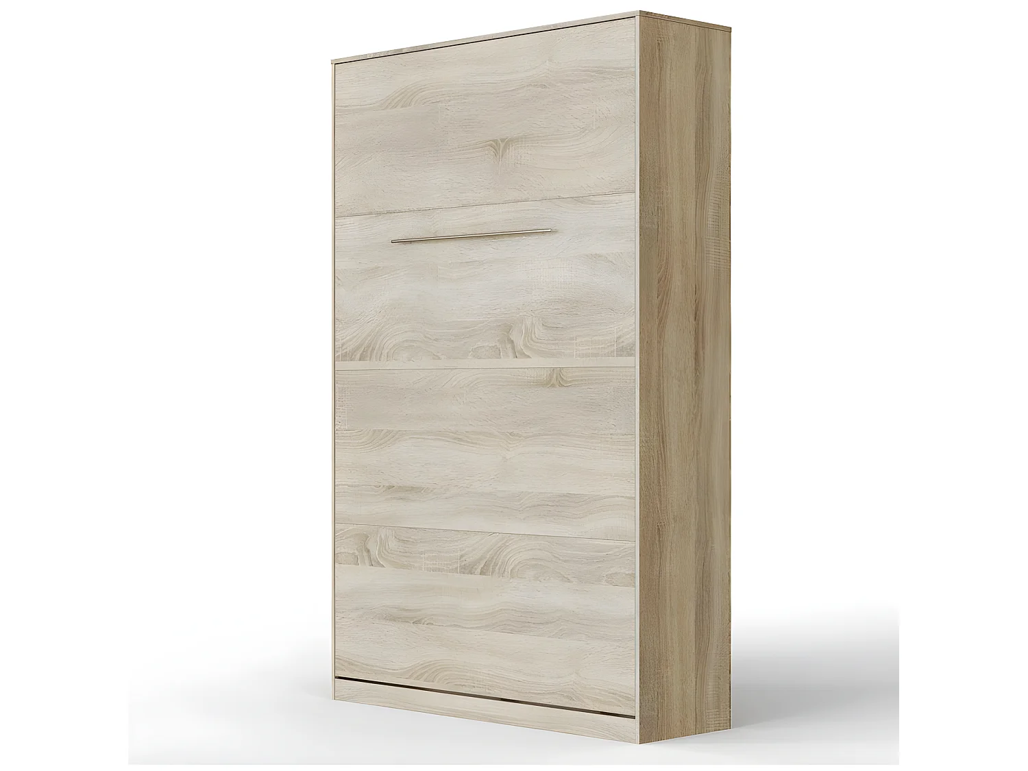 Armoire Lit escamotable 120x200cm Vertical Lit Rabattable Lit Mural Supérieur Chêne Sonoma /Chêne Sonoma