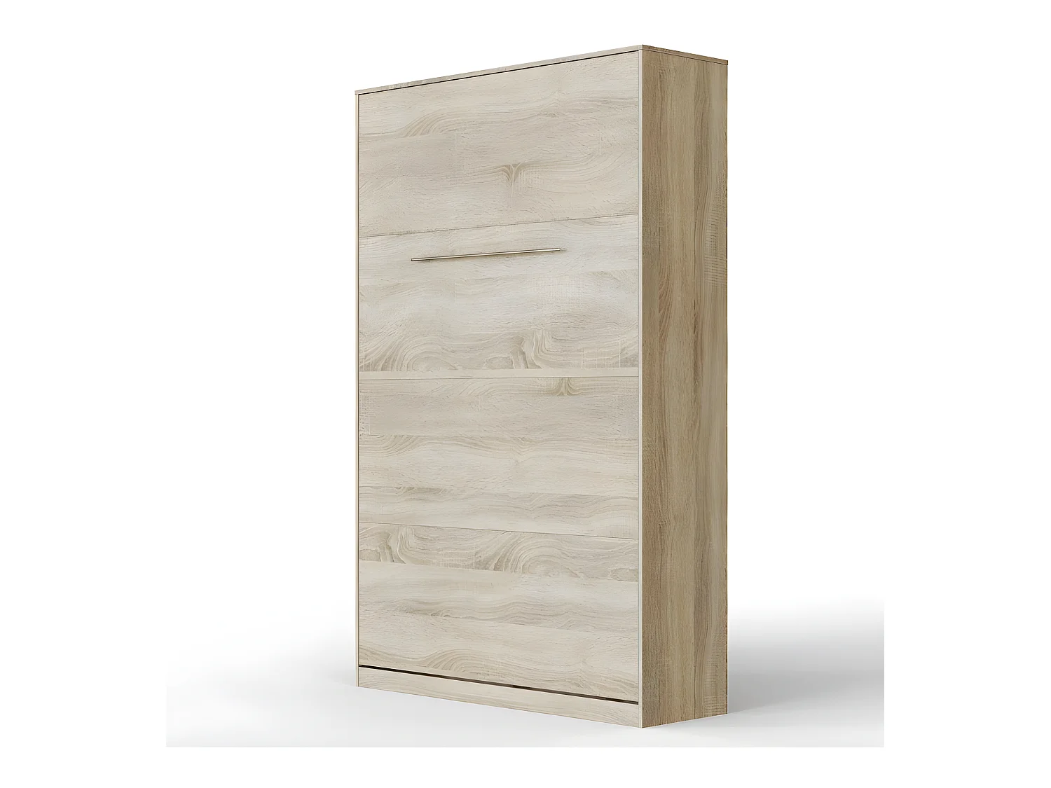 Armoire Lit escamotable 120x200cm Vertical Lit Rabattable Lit Mural Supérieur Chêne Sonoma /Chêne Sonoma