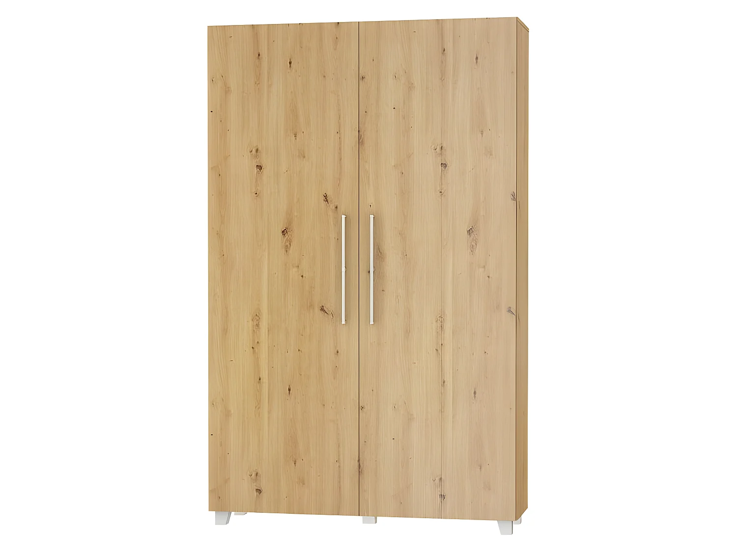 Armoire Lit escamotable Vertical 120x200 cm Chêne Artisan avec porte Lit Rabattable Lit Mural Todor