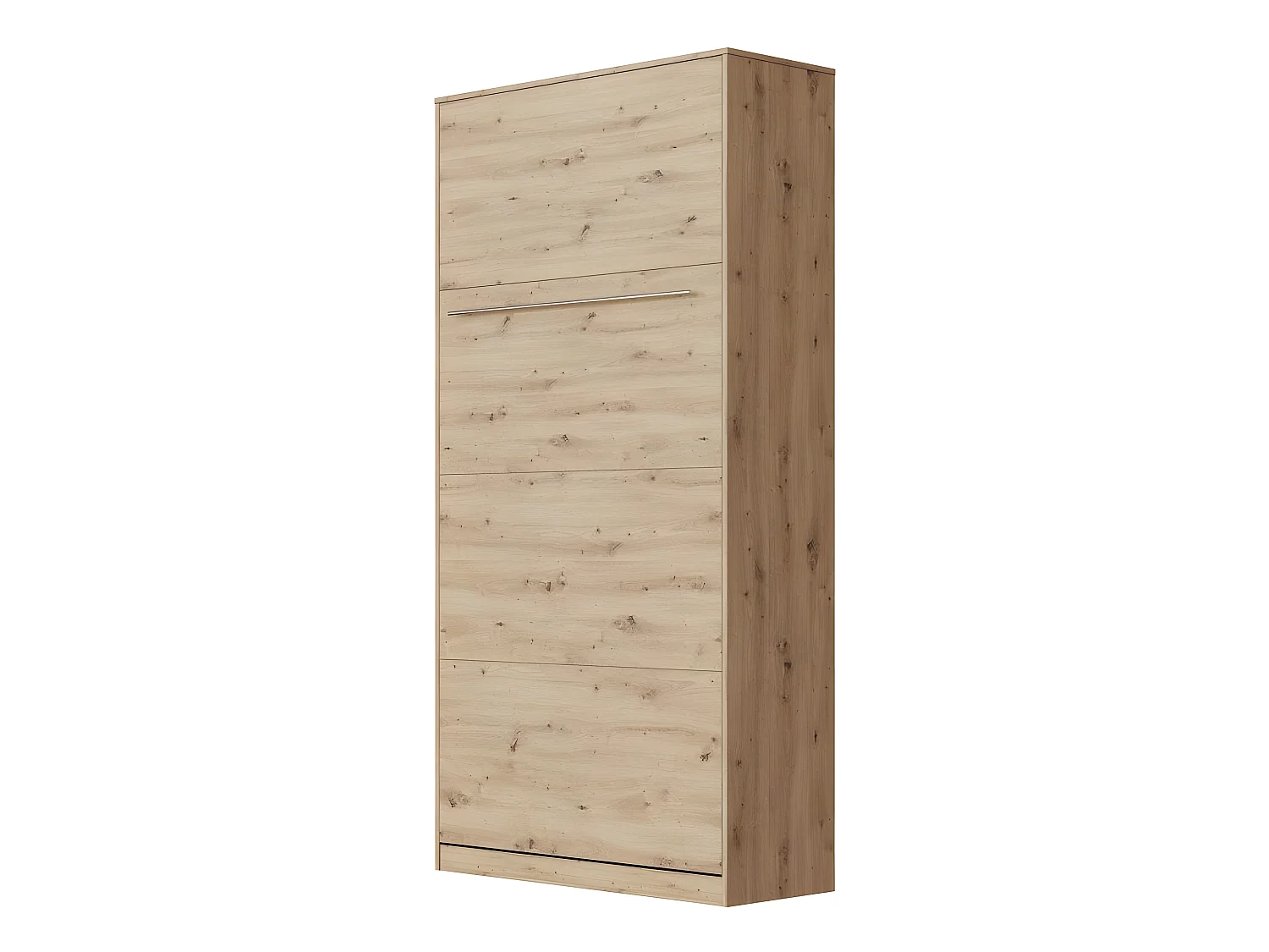 Armoire Lit escamotable 90x200cm Vertical Lit Rabattable Lit Mural Supérieur Chêne Sauvage/Chêne Sauvage