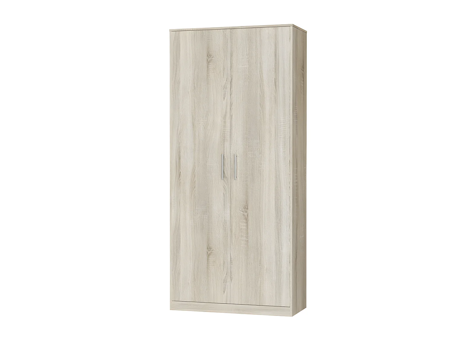 Lit escamotable +2 Placards Vertical 90x200+(100x2)cm Lit Rabattable Lit Mural Standard Chêne Sonoma//Chêne Sonoma