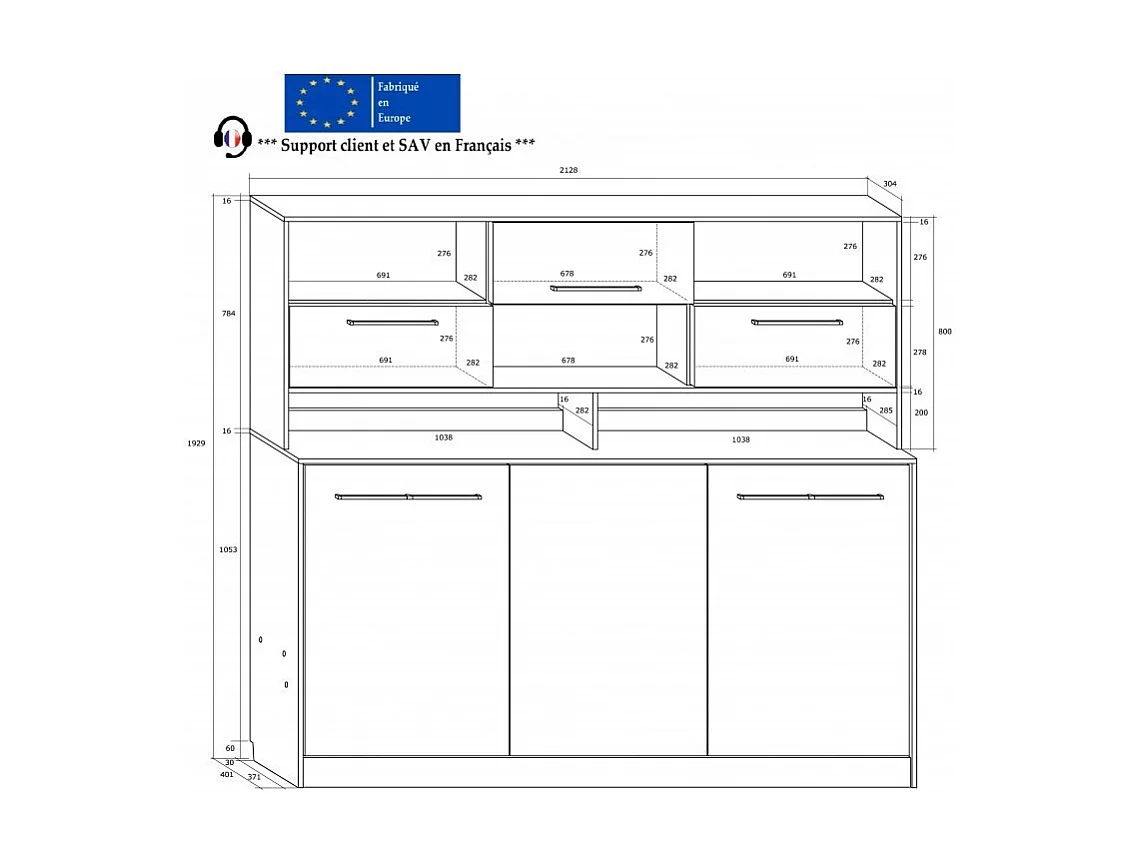 Armoire Lit escamotable Horizontal 90x200 cm avec étagères Blanc artisan/Graphite Lit Rabattable Lit Mural Roddy
