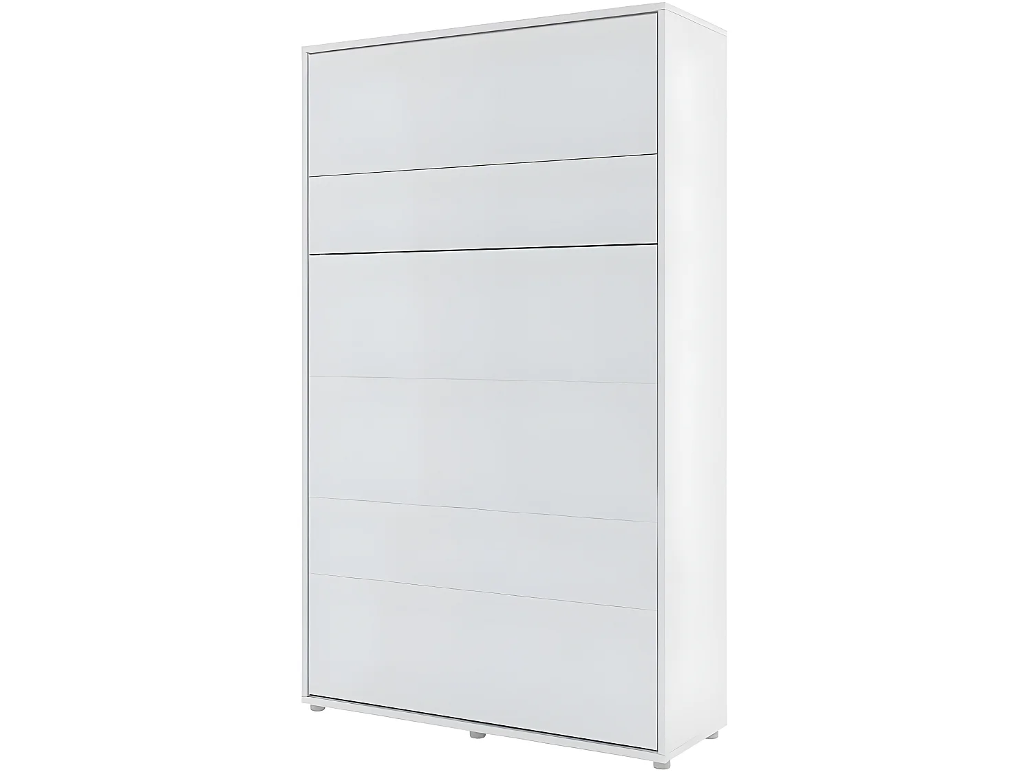 Lenart Armoire Lit escamotable Vertical 120x200 cm Blanc mat Lit Rabattable Lit Mural"Consus"
