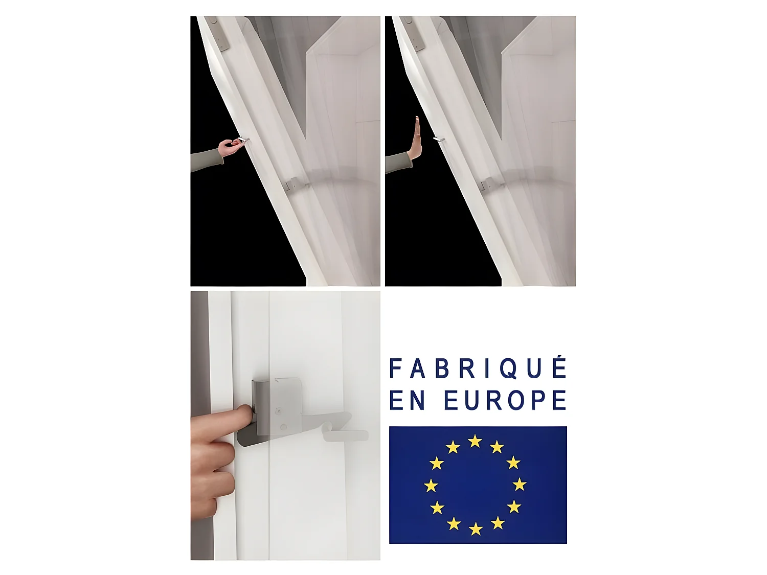 Lenart Armoire Lit escamotable Horizontal 140x200 cm Blanc brillant Lit Rabattable Lit Mural Consus pro