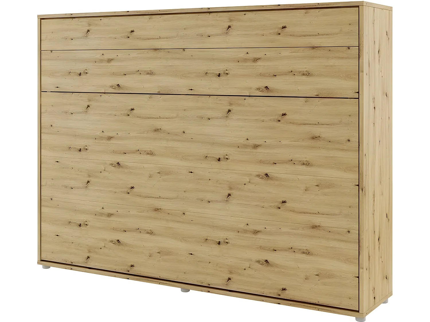Lenart Armoire Lit escamotable Horizontal 140x200 cm Chêne artisan Lit Rabattable Lit Mural"Consus"