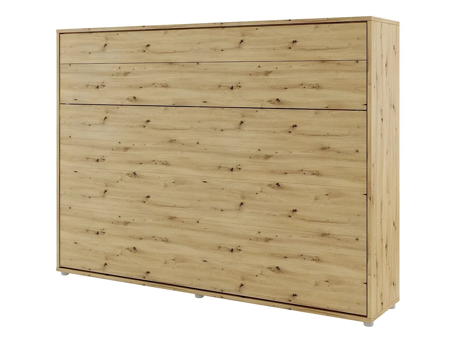 Lenart Armoire Lit escamotable Horizontal 140x200 cm Chêne artisan Lit Rabattable Lit Mural"Consus"
