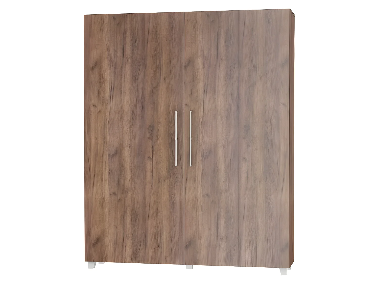 Armoire Lit escamotable Vertical 160x200 cm couleur Tabac foncé avec porte Lit Rabattable Lit Mural Todor