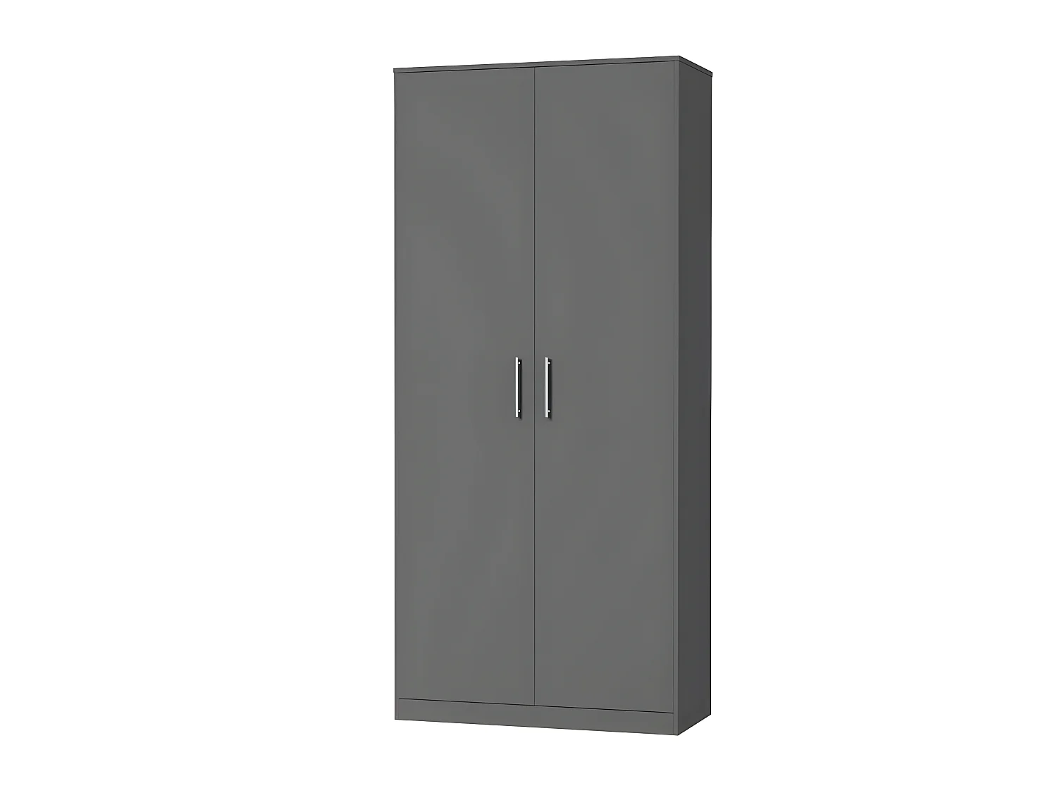 Lit escamotable +2 Placards Vertical 140x200+(100x2)cm Lit Rabattable Lit Mural Standard Anthracite/Anthracite