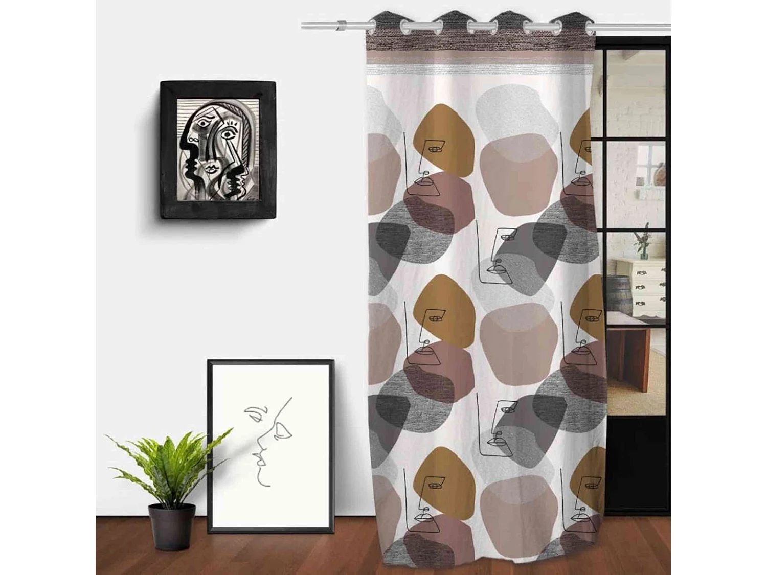 Cortina con ojales 135x250 MODERN