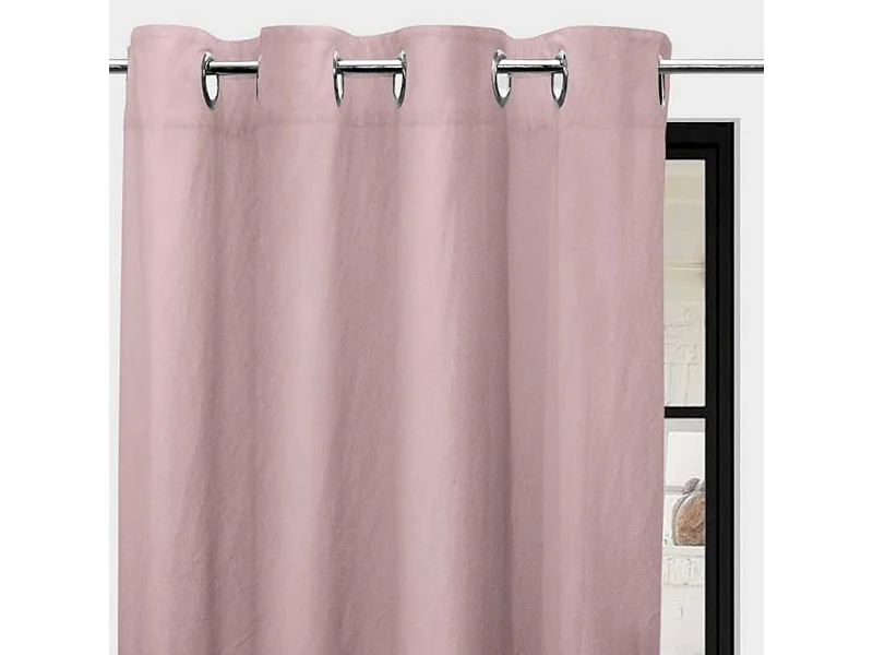 Rideaux à œillets Bohème rose 135x180 cm