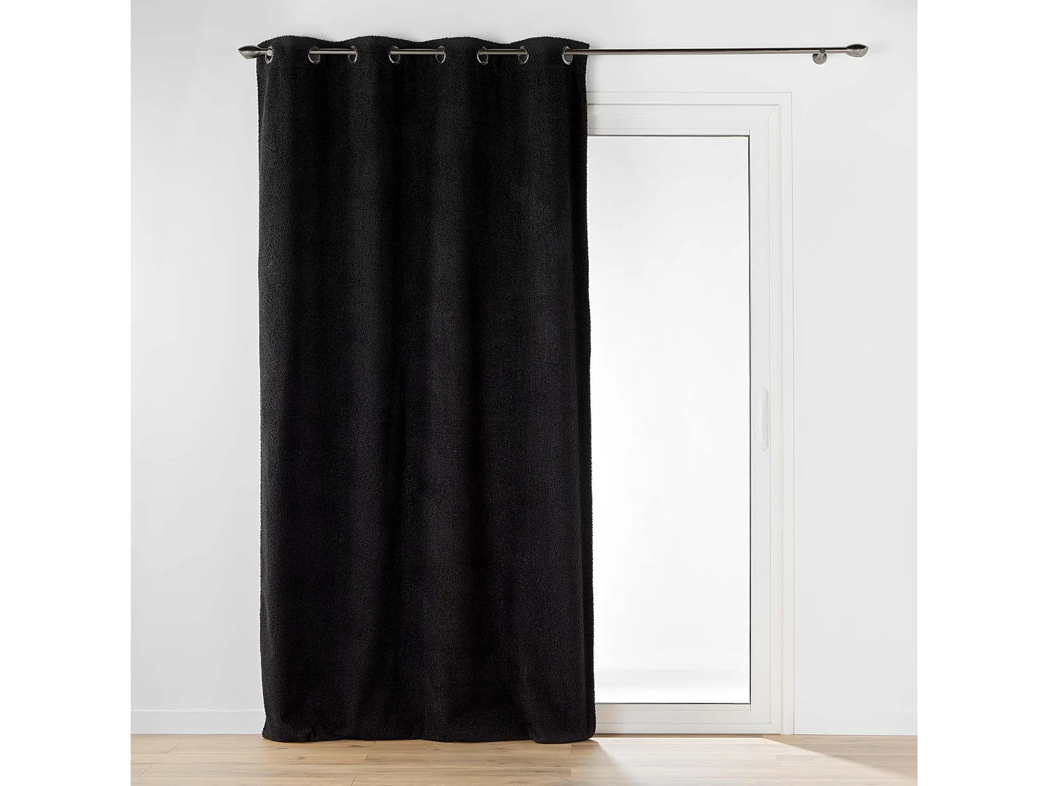 Vorhang mit Ösen Bouclette Einheitlich 140 x 240 cm