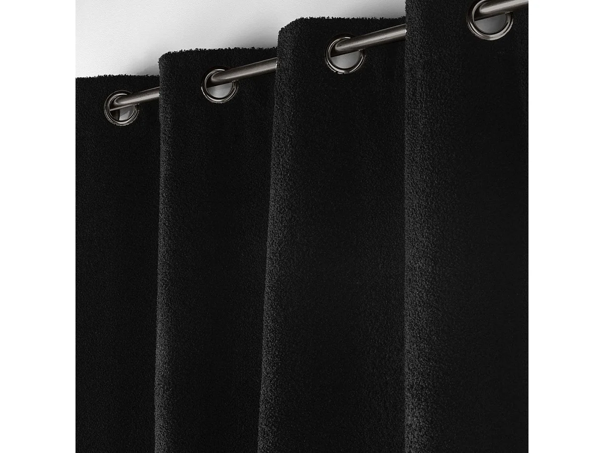 Vorhang mit Ösen Bouclette Einheitlich 140 x 240 cm