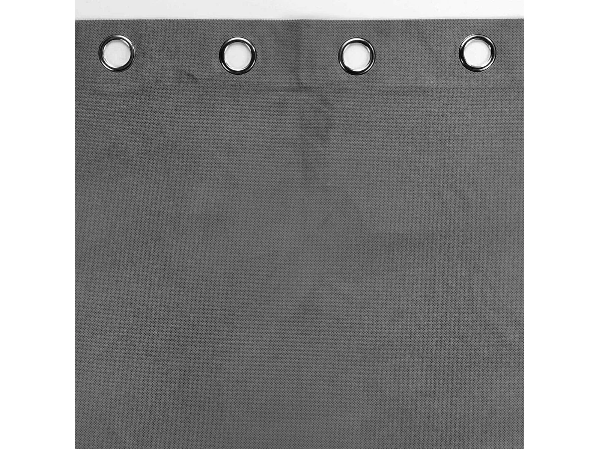 Rideau à Œillets "Velouriane" 140x260cm Gris Anthracite