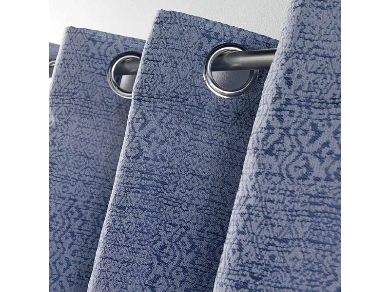 Rideau à Oeillets "Cobalt" 140x260cm Bleu Marine