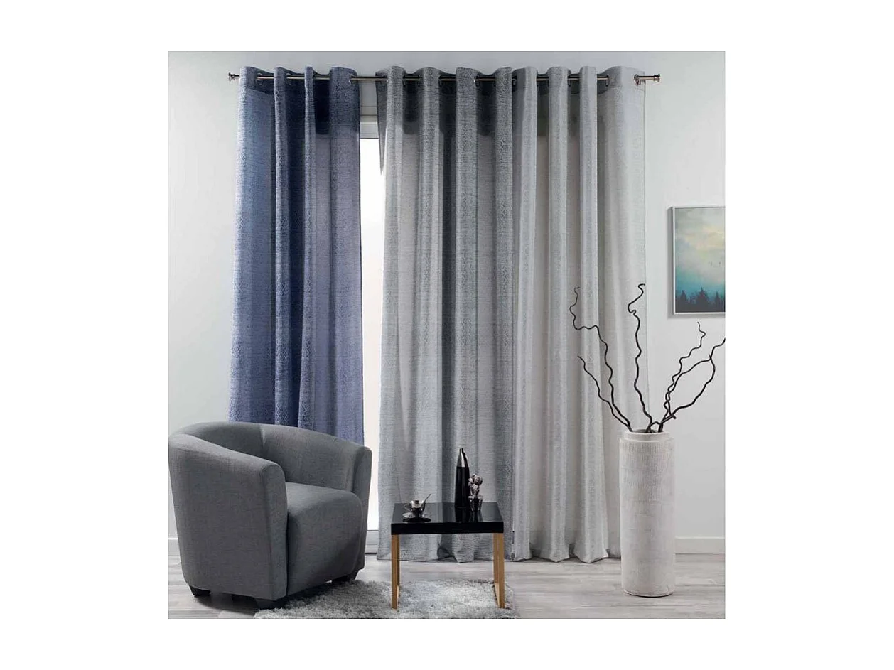 Rideau à Oeillets "Cobalt" 140x260cm Bleu Marine