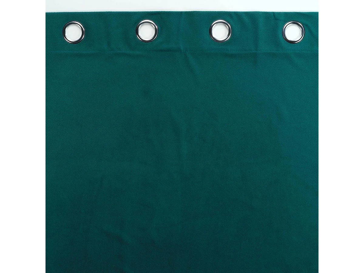 Rideau à Œillets "Velouriane" 140x260cm Emeraude