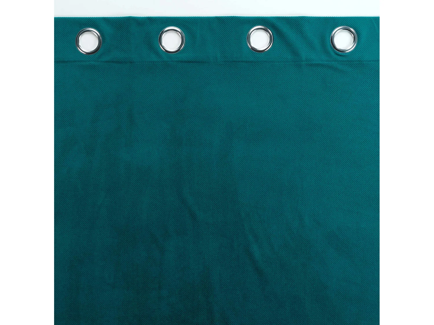 Rideau à Œillets "Velouriane" 140x260cm Bleu Pétrole