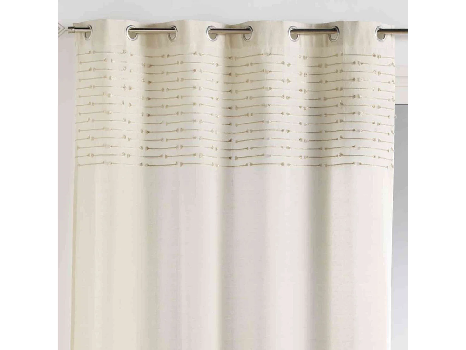 Rideau à Œillets "Golden Sunset" 140x240cm Naturel