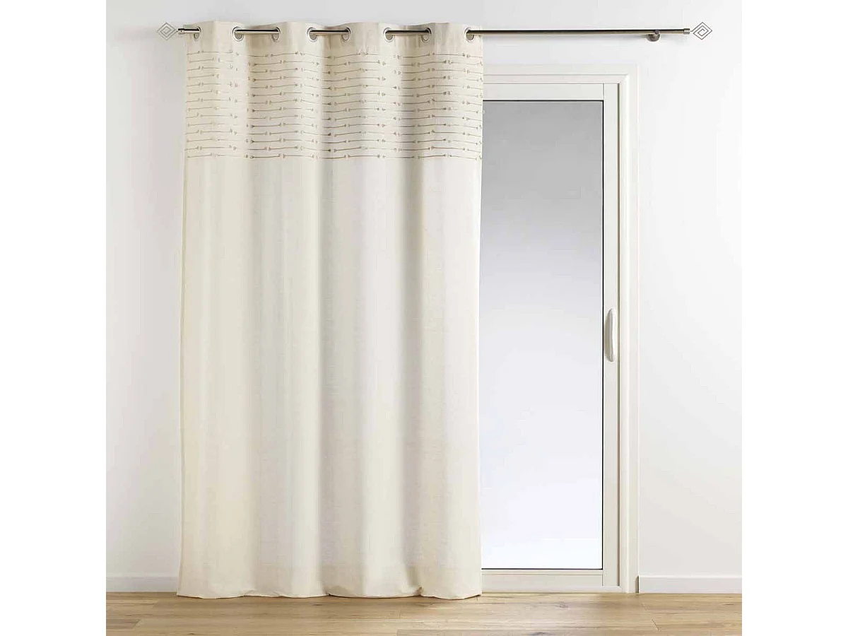 Rideau à Œillets "Golden Sunset" 140x240cm Naturel