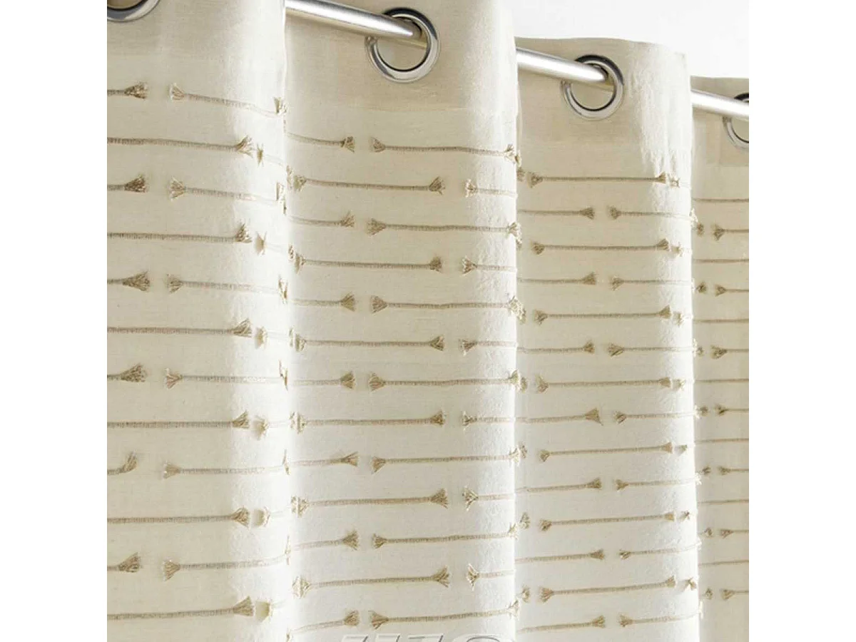 Rideau à Œillets "Golden Sunset" 140x240cm Naturel