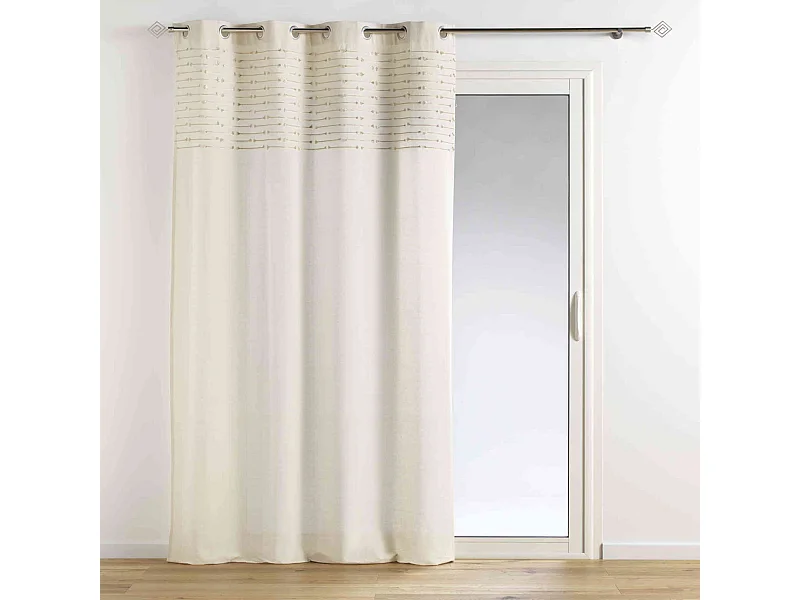 Rideau à Œillets "Golden Sunset" 140x240cm Naturel