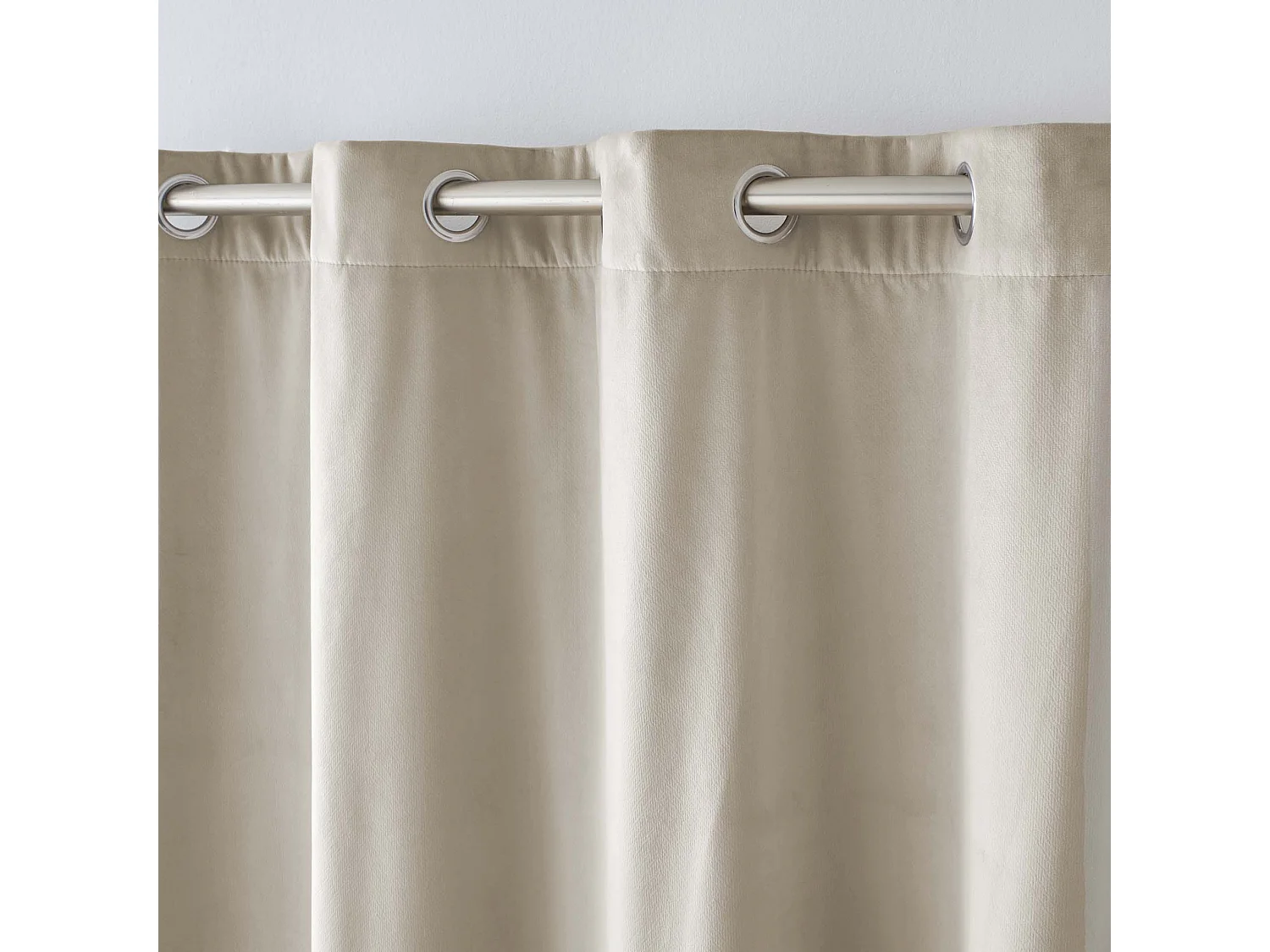 Rideau Isolant Velours "Polarchic" 140x260cm Sable