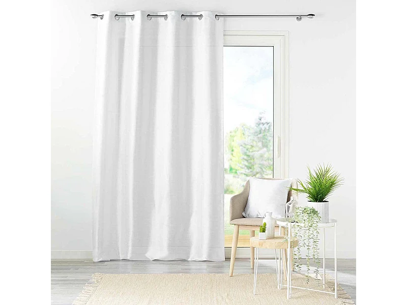 Rideau à Oeillets "Shana" 140x240cm Blanc