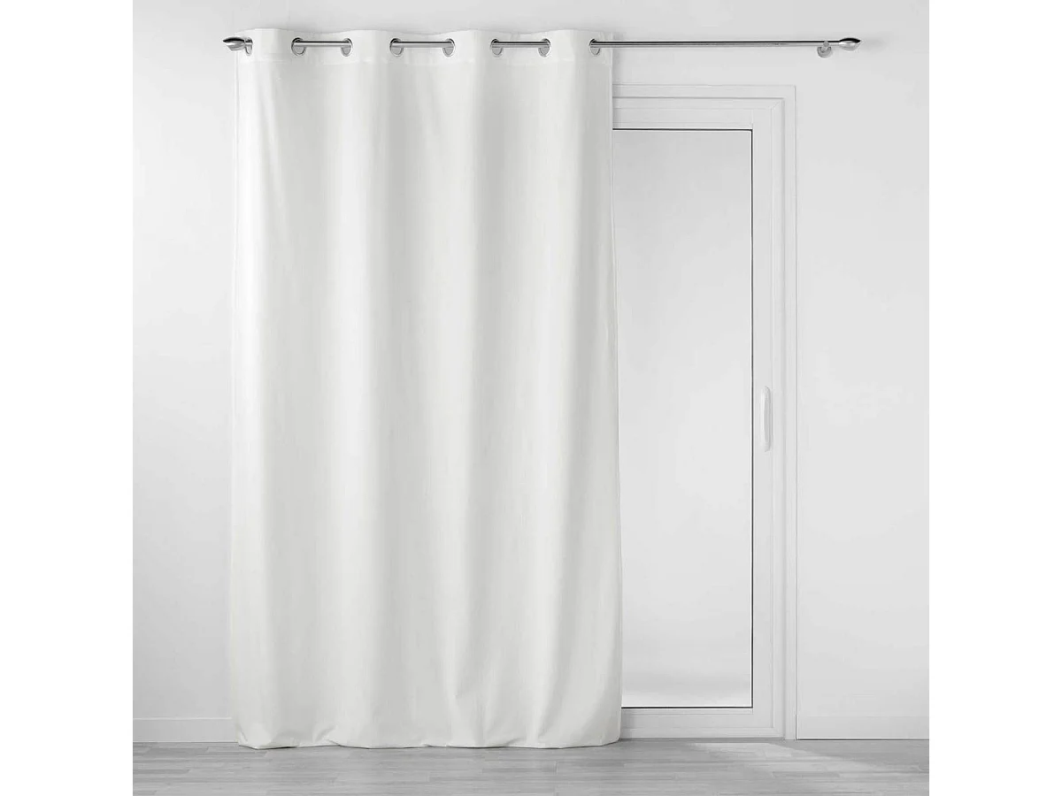 Rideau à Œillets "Velouriane" 140x260cm Blanc