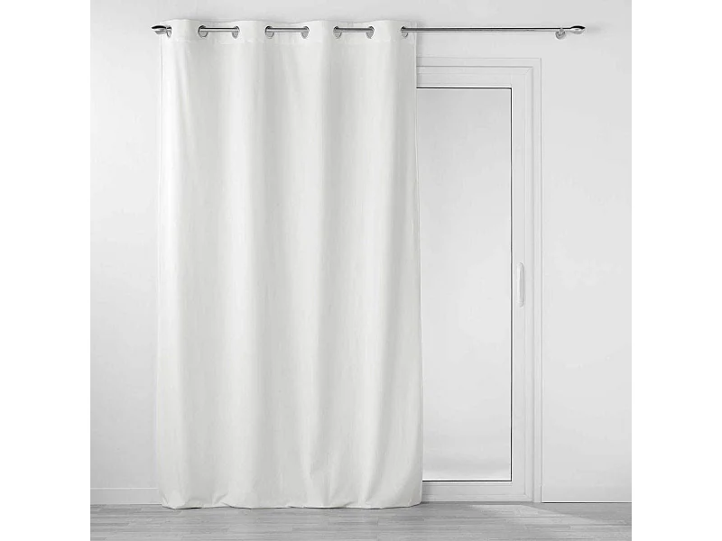 Rideau à Œillets "Velouriane" 140x260cm Blanc