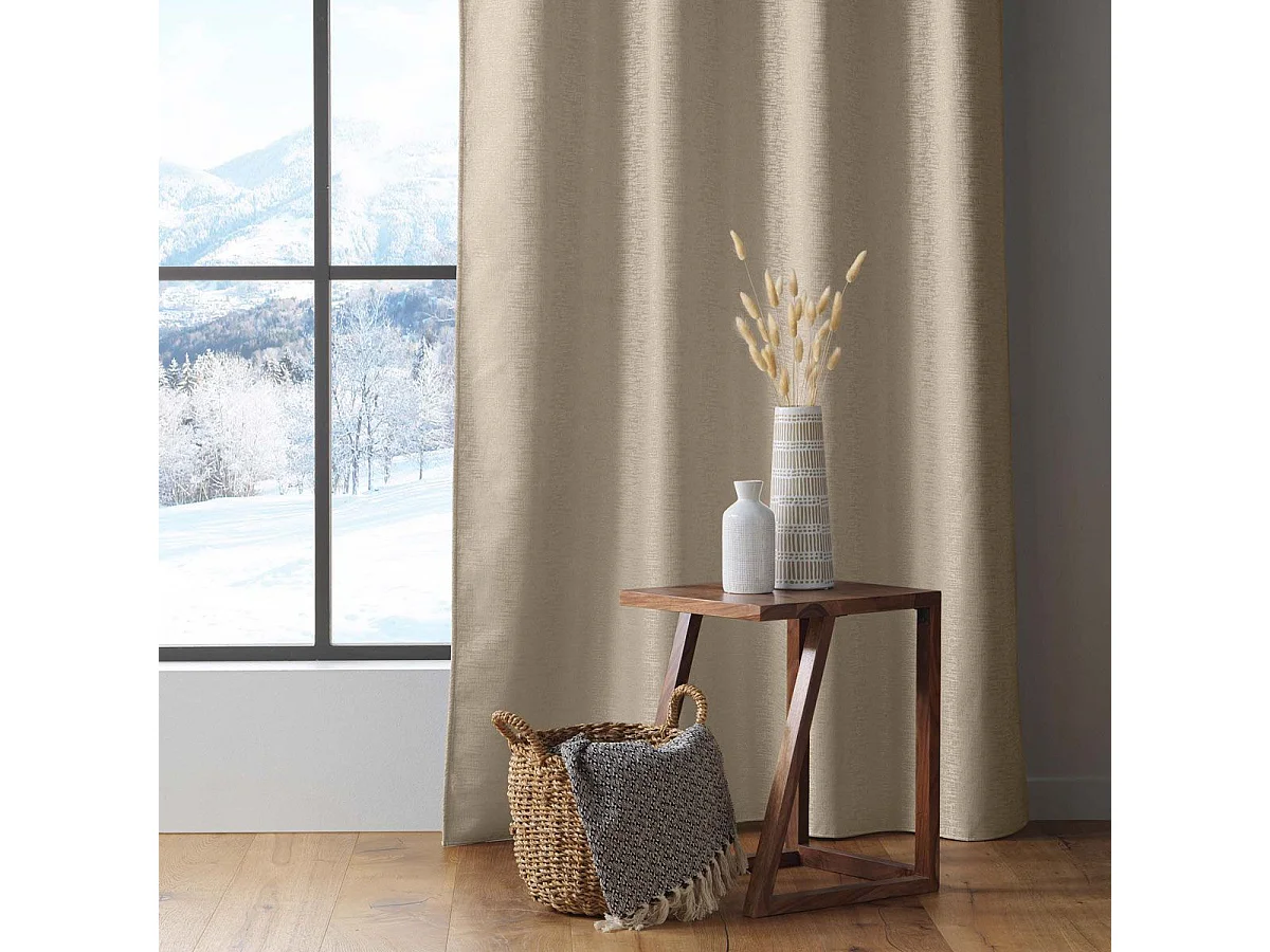 Rideau Isolant Thermique "Polarine" 140x260cm Lin