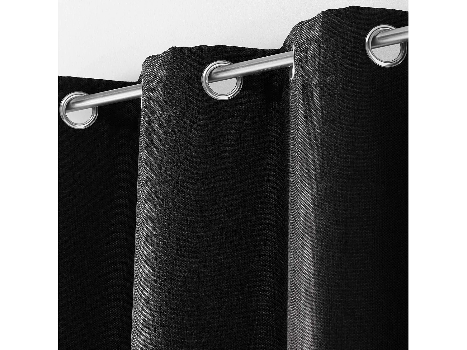 Rideau Occultant "Tramina" 135x240cm Noir