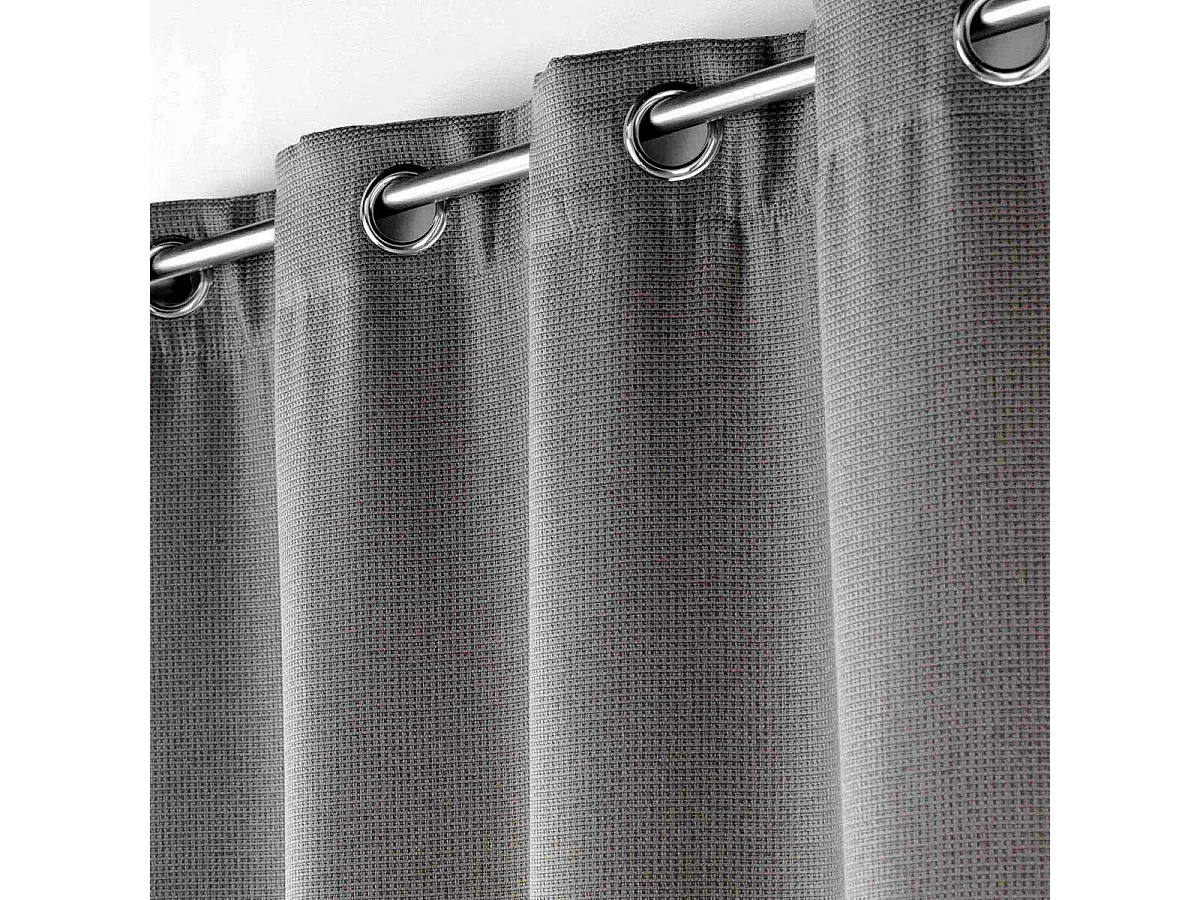 Rideau Occultant Jacquard "Blake" 135x240cm Anthracite