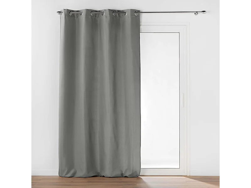 Rideau Isolant Thermique "Micropolar" 135x260cm Gris
