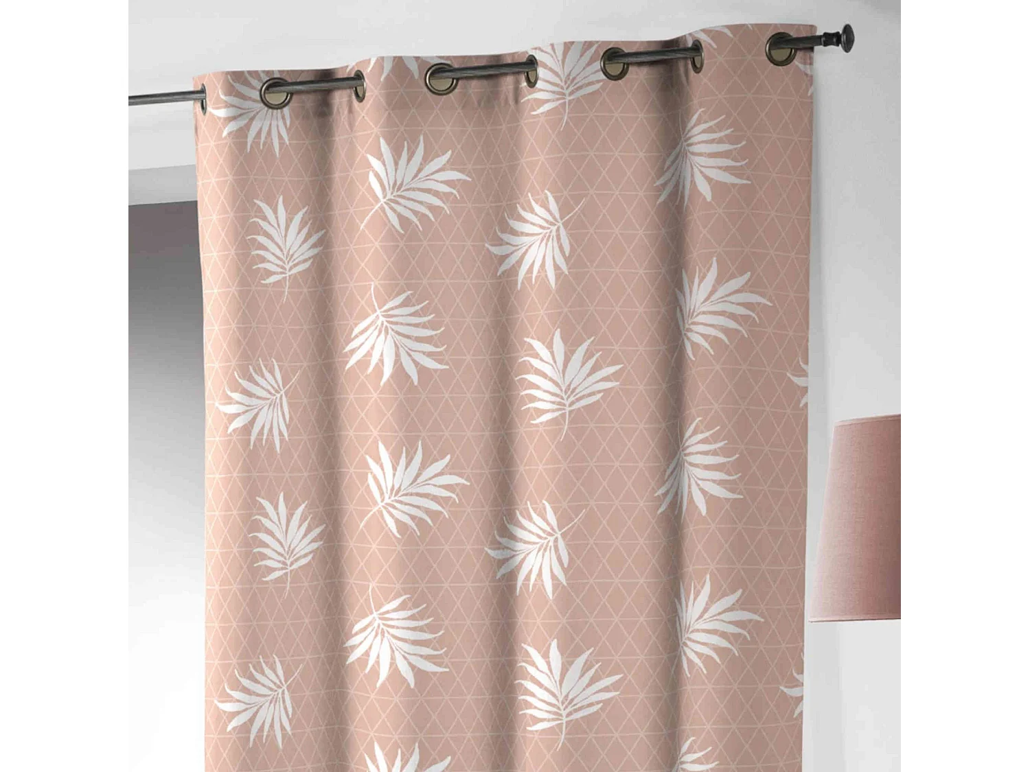 Rideau à Œillets "Zoosteria" 140x240cm Rose