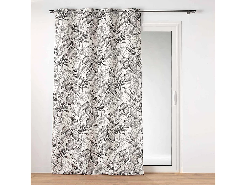 Rideau à Œillets Imprimé "Cabana" 140x260cm Naturel